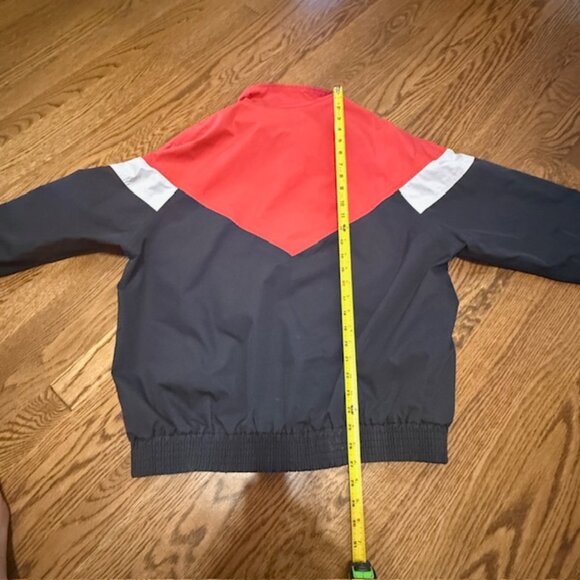 Vintage Porsche Jacket Coat Large L Exclusive Hong Kong Red Black Sports Car - Picture 5 of 7